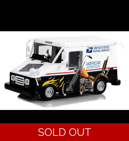 American Motorcycles USPS Delivery Vehicle 1/18 Diecast